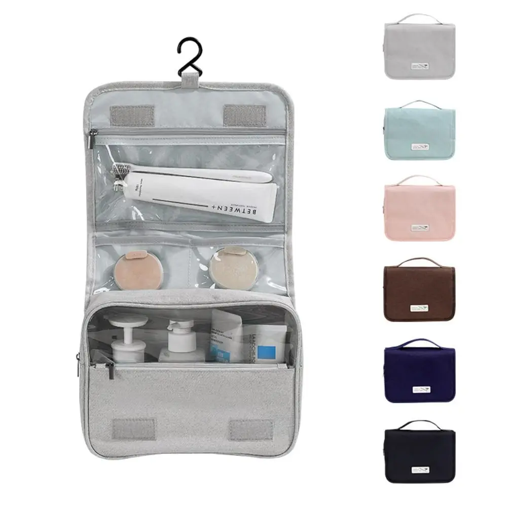 

Large Capacity Hanging Cosmetic Bag with Hook Multifunctional Hook Wash Bag Skincare Storage Waterproof Travel Toiletry Bag