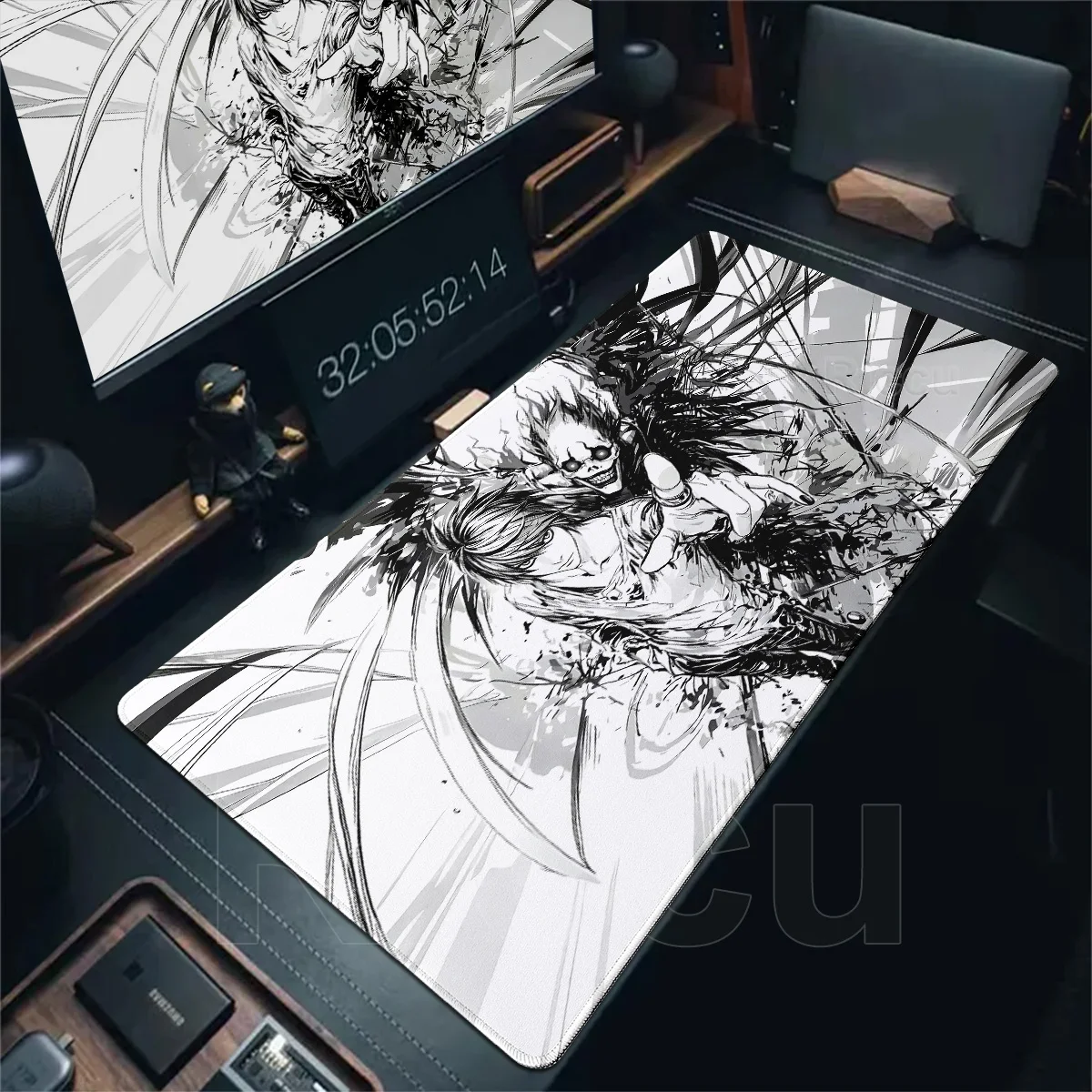 Anime DEATH NOTE Mouse Pad Large Home Office Setup Comic Non-slip Keyboard Notebook PC Gaming Computer Black Desktop Table Mats