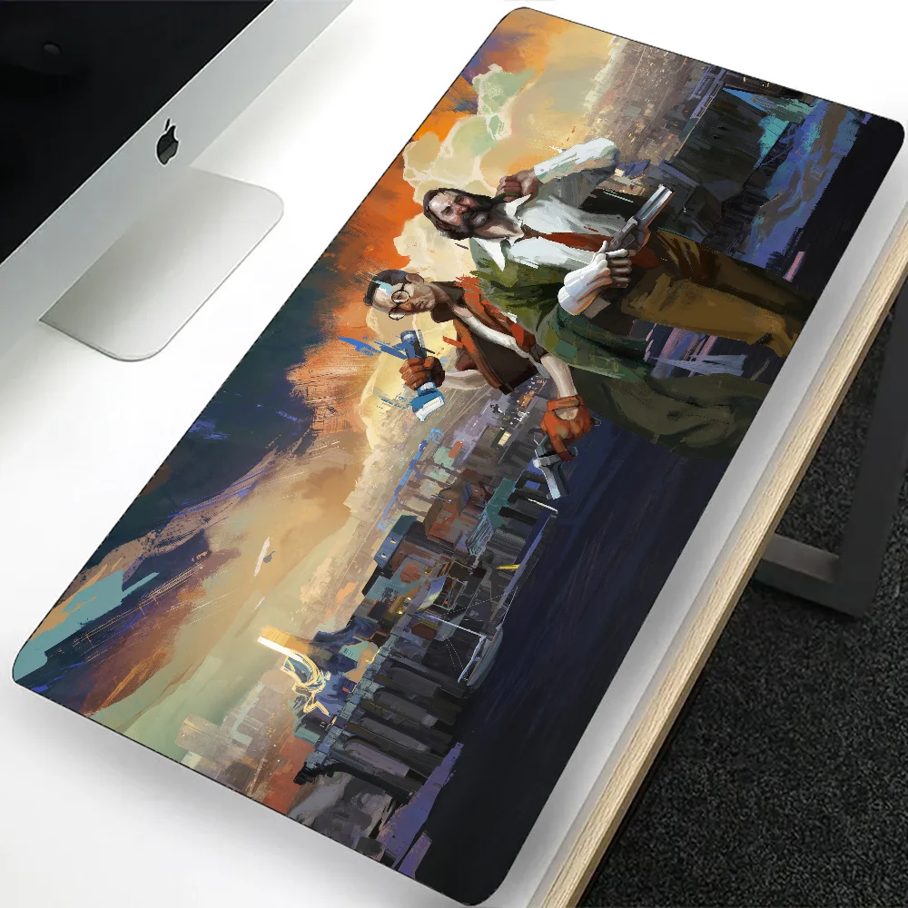 Disco Elysium Large Gaming Mouse Pad Computer Mousepad PC Gamer Laptop Mouse Mat Office Mausepad Silicone Keyboard Mat Desk Pad