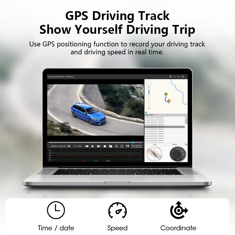 Jansite 차량용 GPS 모듈, DVR GPS 녹화 추적 안테나, 자동차 대시 카메라 GPS 트랙 재생