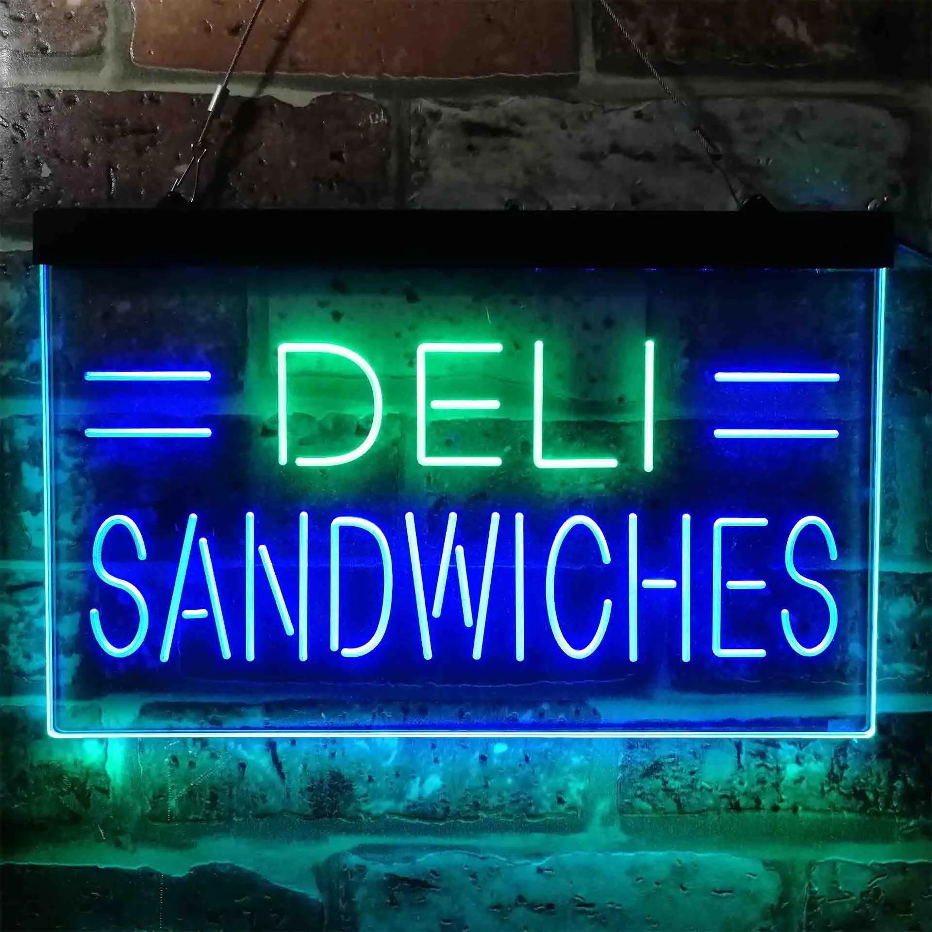 

DELI SANDWICHES Dual Color Led Neon Sign st6-i3887