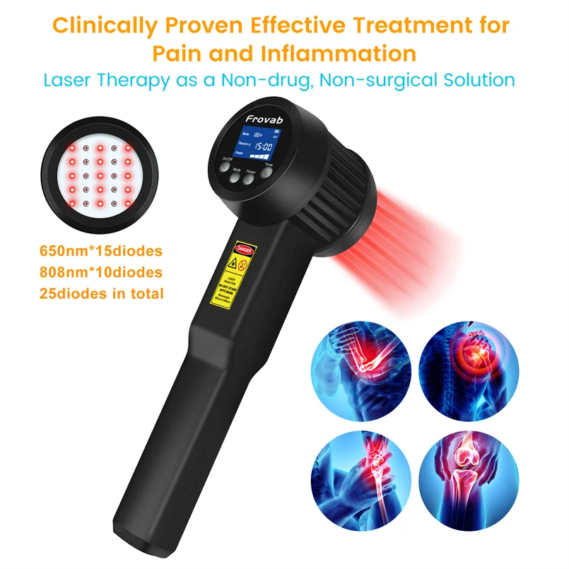 Thérapie au laser d'observation de classe non invasive pour la thérapie au laser froid arthritique, le traitement au laser pour les blessures JoendocSports, les instituts nerveux