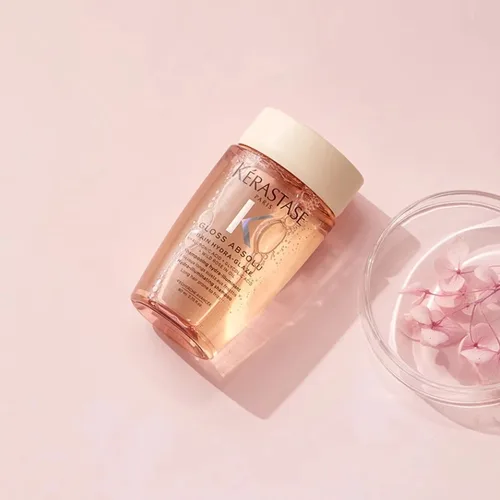 Imagen 2 del producto Kerastase Gloss Absolu Champú hidrailuminado 80 ml / 2,71 oz, Champú original para mujeres/hombres, Tratamiento para el cuidado del cabello
