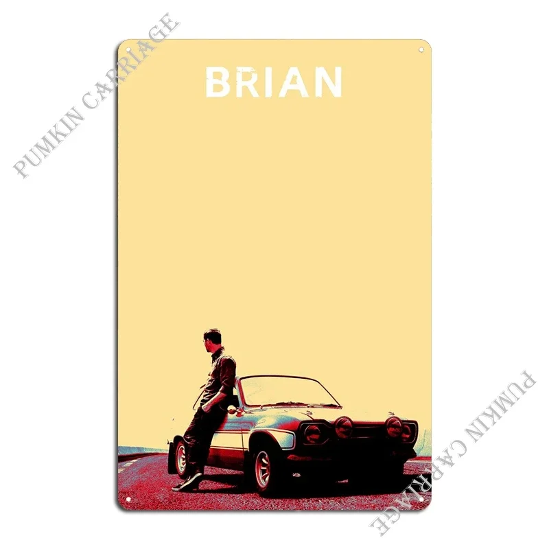 Brian Oconner Metal Sign Poster Funny Cinema Wall Mural Plaques Tin Sign Poster