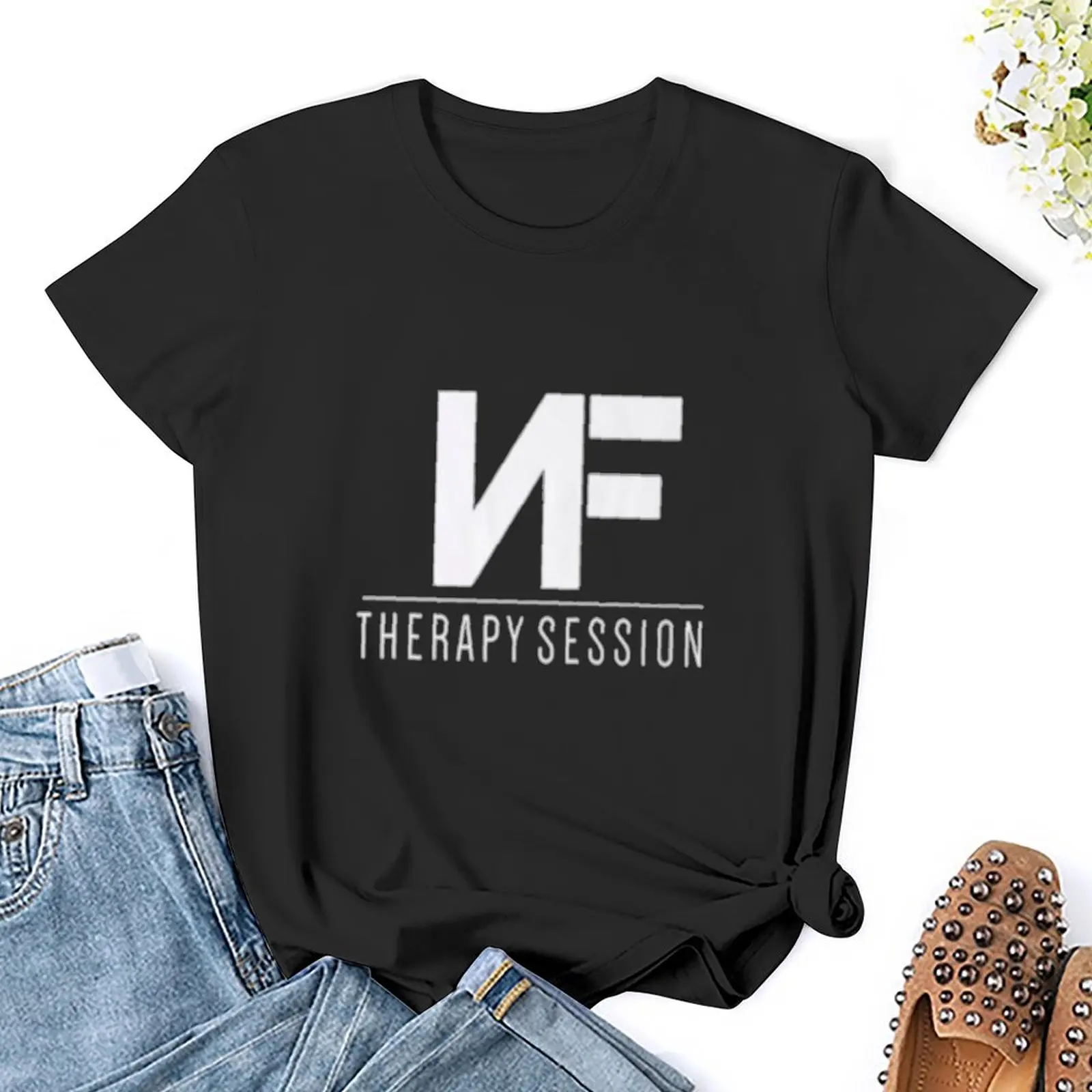 Футболка NF-treatment-SESSION-Футболка женская одежда спортивные топы для фанатов Корейская женская одежда с животным принтом