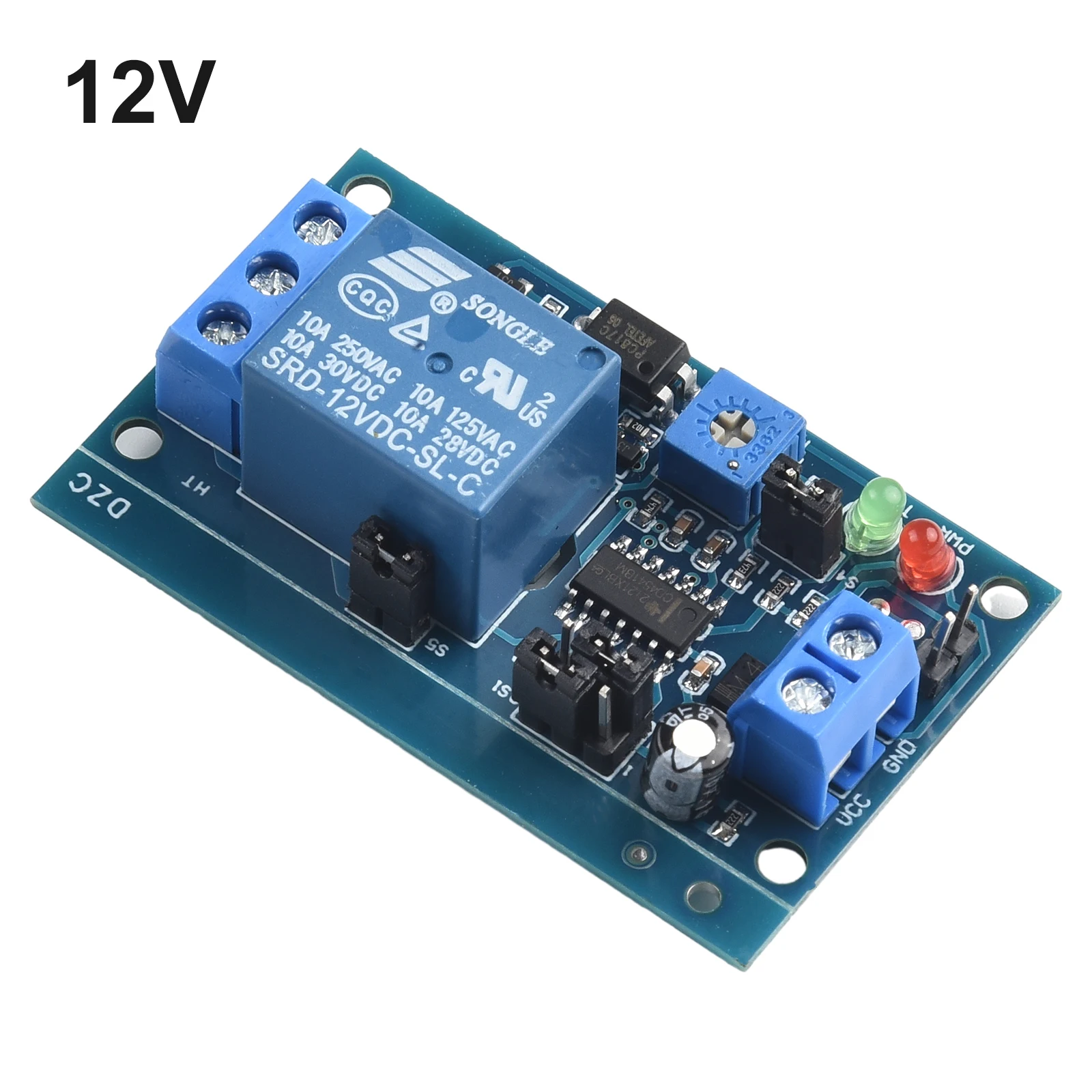 Switch Module Delay Relay Switch 250V AC DC 12V Delay Circuit Normally Open Time Delay Relay Trigger Delay Switch