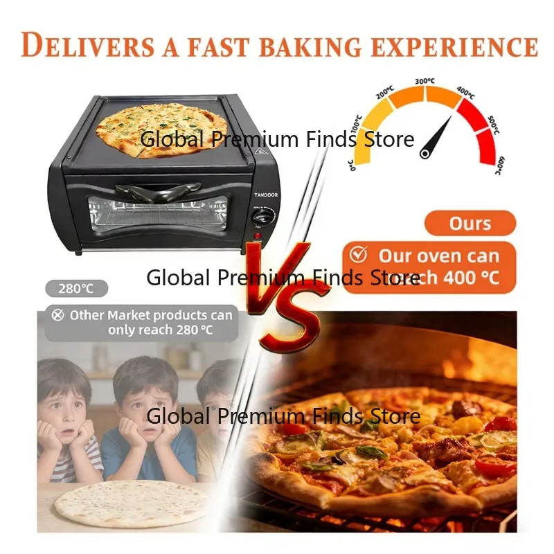 New 2100W Mini Electric Tandoor Oven Metal Housing Toaster Oven for Household Hotel Use Germany UK Europe Bake Warm