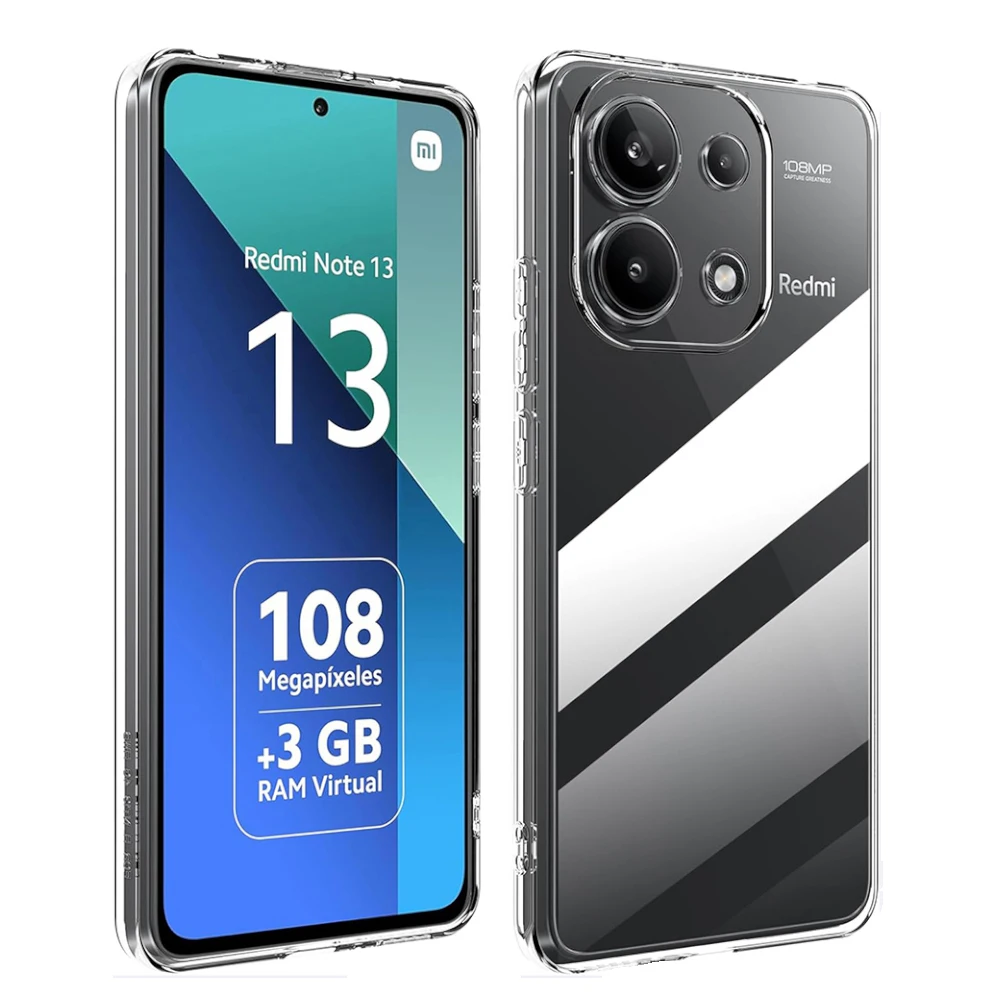 Transparente TPU-Hülle für Xiaomi Redmi Note 13 12 11 10 9 8 7 6 5 Pro Plus 8T 9T 10T 11 12T 9S 10S 11S 12S 12C 13 13C 14C Cover