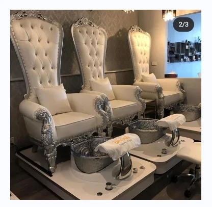 Luxury Modern Throne Spa Pedicure Chairs Spa Pedicure Chairs with Footbath