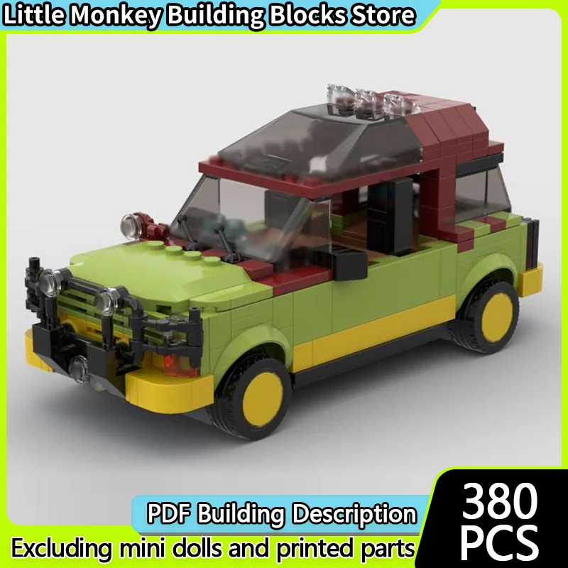 

City Car Model MOC Building Bricks Large Sport Utility Vehicle Modular Technology Children Holiday Gifts Assemble Toys Suit