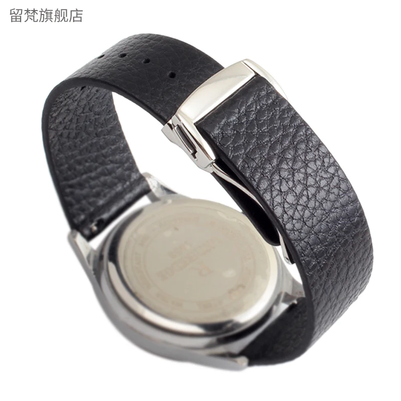 18mm 19mm 20mm 21mm 22mm Quality Genuine Leather ultrathin Watch Strap for Omega Seamaster 300  Speedmaster Men And Women