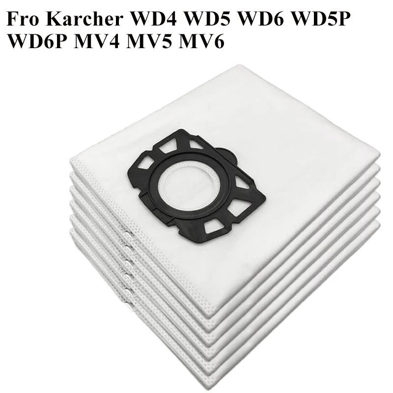 Мешки для пылесоса Karcher WD4 WD5 WD6 WD5P WD6P MV4 MV5 MV6 Пылесос для влажной и сухой уборки большой емкости Одноразовая замена