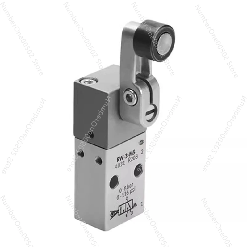 

RW-3-M5 Rotary Lever Valve O4031 Machine Control Valve M5 Port Two Three-way RW/O-3-1/8