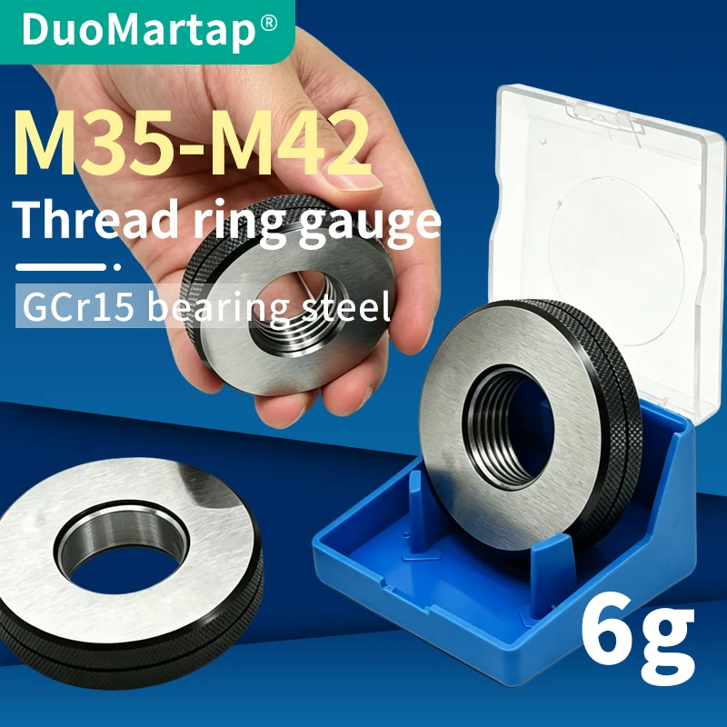 

DUO Maetap 1SET(1*GO+1*NOGO) 6g M35-M42Non-Standard Metric Fine Tooth Thread Ring Gauge Accuracy Measure Tool X1 2 3 4 0.75 1.5