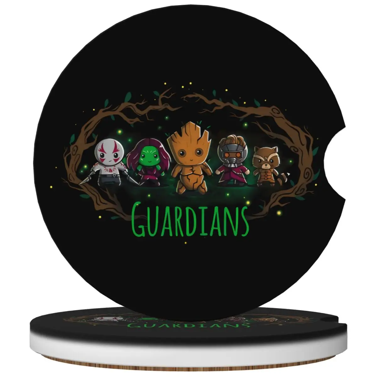 

Unique Car Cup Coaster 2 Pack Groot Guardians Of The Galaxy Car Interior Universal Recessed Car Cup Holder Insert Coasters
