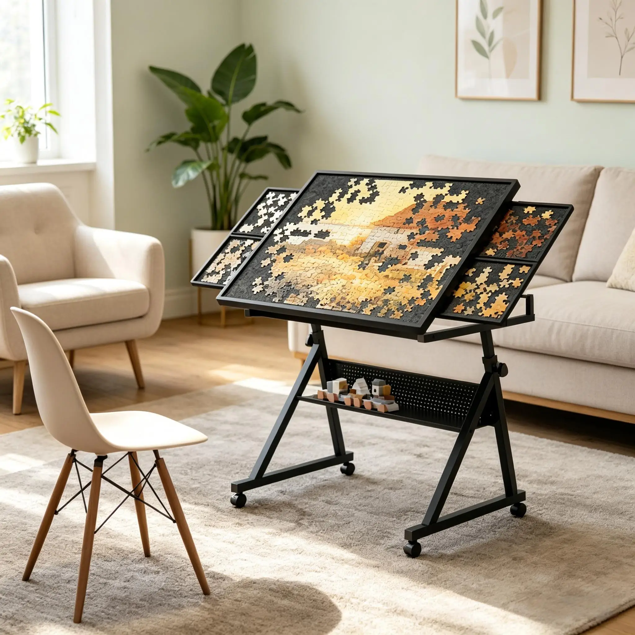 AWHAO 1500/2000/3000 Pièces Grand Puzzle Amusant Tapis Planche Enfants, 1500 Noir AWHAO 1500/2000/3000 Pièces Grand Puzzle Amusant Tapis Planche Enfants, 1500 Noir