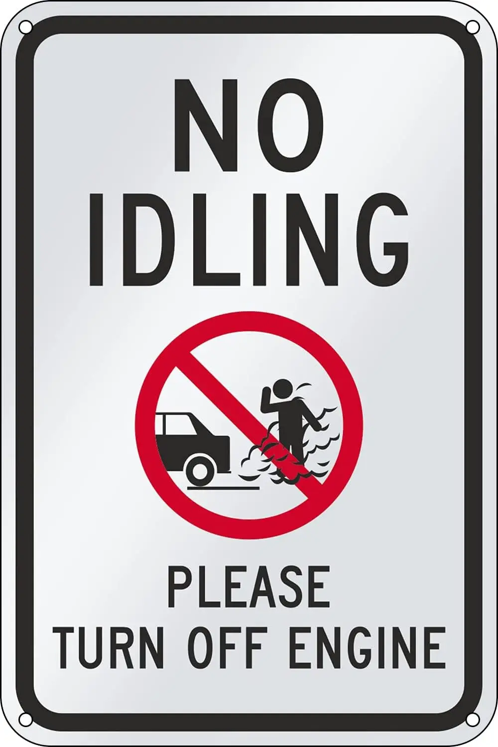 Vintage Metal Tin Sign Please Turn Off Engine with No Idling Very Suitable For Your Bar Club Restaurant Bedroom Balcony Garden B