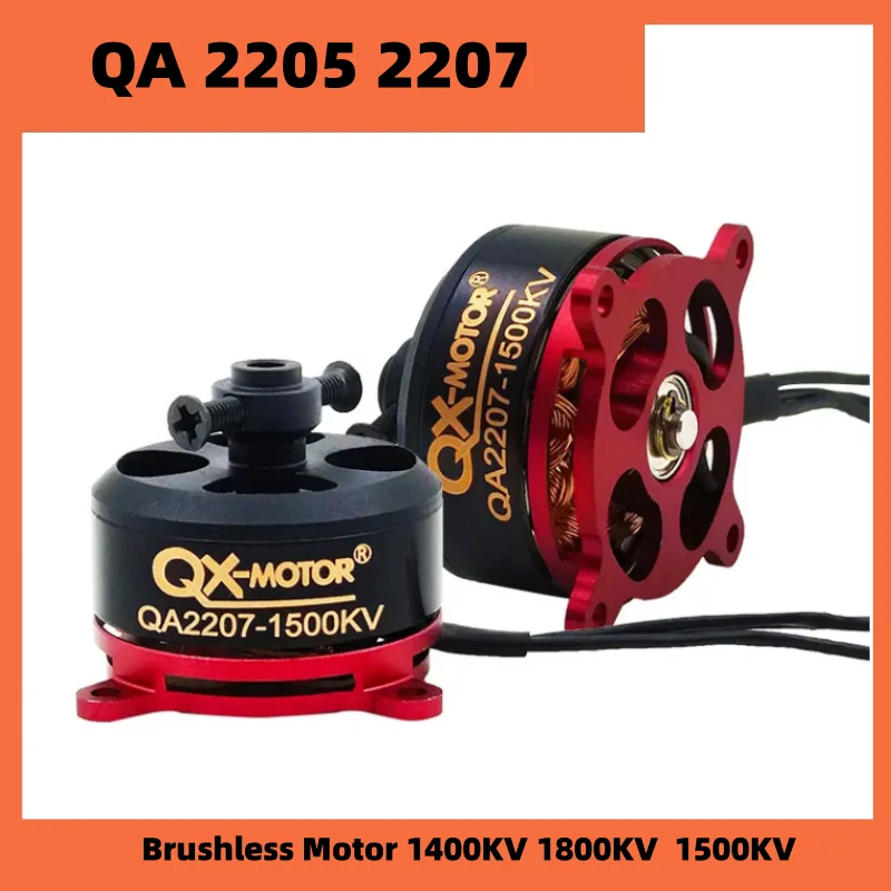 Silnik bezszczotkowy QX-MOTOR QA2207 1500KV QA2205 1400KV 1800KV /w 20A ESC do samolotu F3P RC o stałym skrzydle