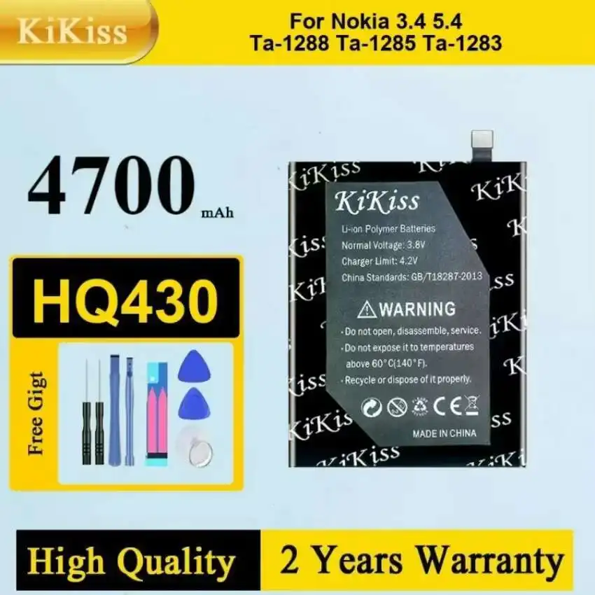 

HQ430 Mobile Phone Battery For Nokia 3.4 5.4 TA-1288 TA-1285 TA-1283 TA-1333 TA-1340 TA-1337 TA-1328 TA-1325