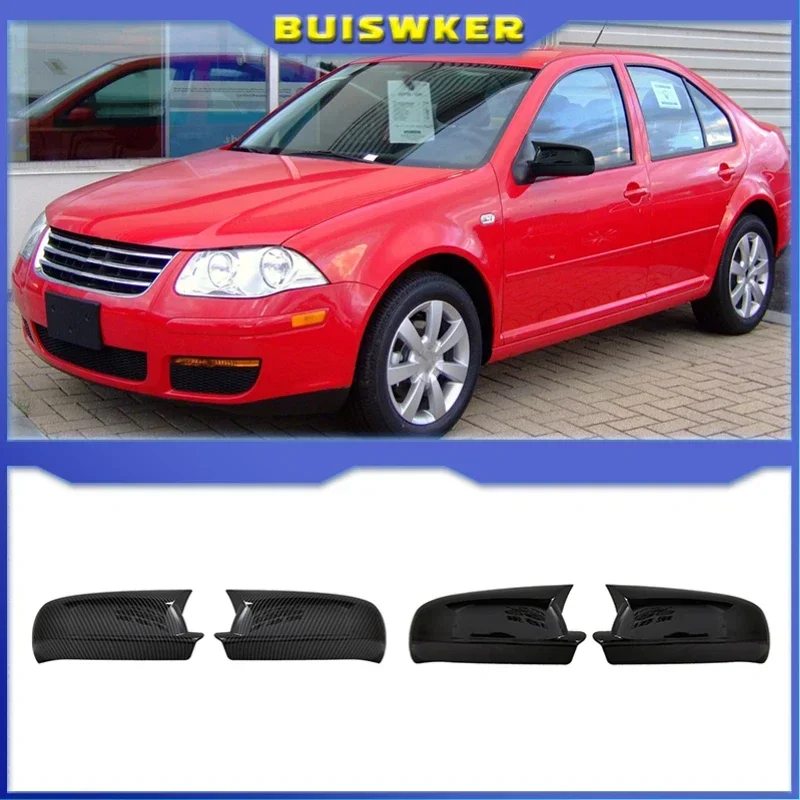 

Glossy Black Side Rear View Mirror Caps Cover For VW Golf 4 IV MK4 GTI R 1998-2002 For VW Bora Jetta Passat B5 1998-2005