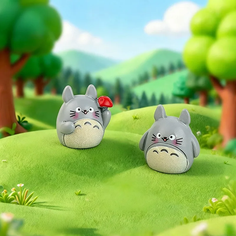 My Neighbor Totoro Handmade DIY Resin Decor Figurines Epoxy Resin Desktop Ornaments Creative Household Decorative Sculpture Gift view 5