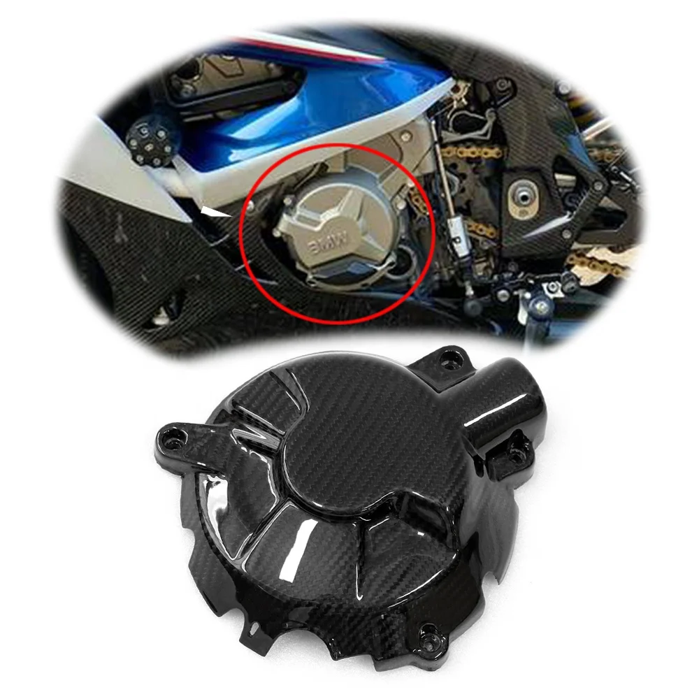 

100% Carbon Fiber Pre-preg 3K/12K 3*3 Motorcycle Engine Cover Protector Engine Alternator Fairing For BMW S1000RR M1000RR 2019+