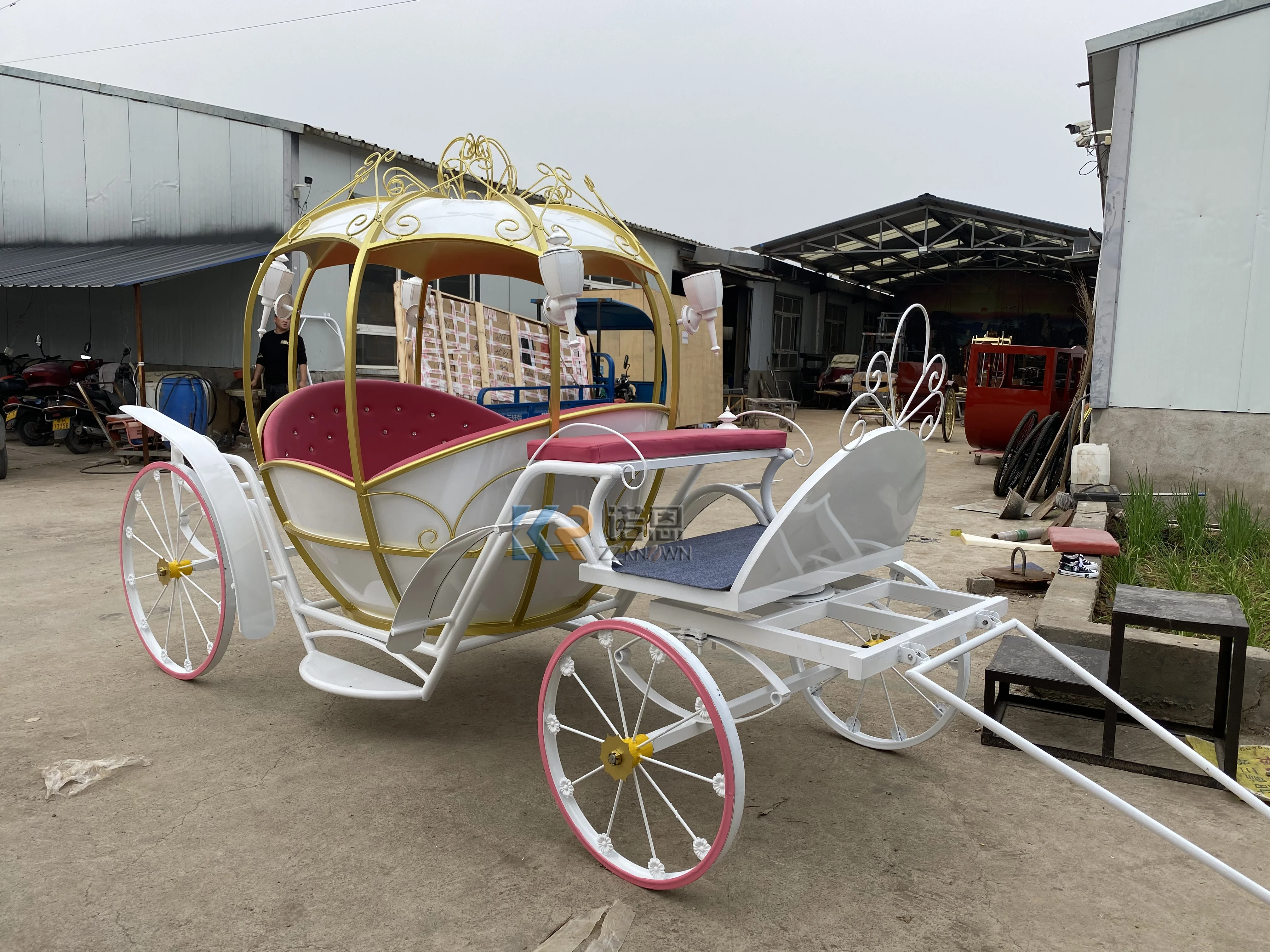 Электрическая тележка для осмотра лошадей, каретка принцессы, специально для транспортировки Золушки, для свадьбы, королевская лошадь