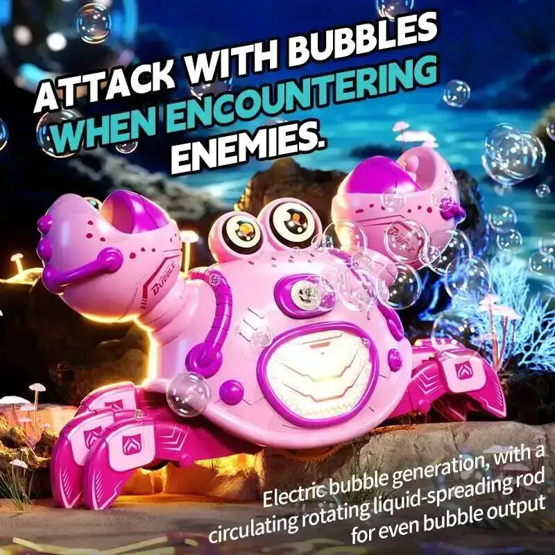 

JJRC Q227 New Electric Remote Control Craboy With One Button Spray Colorful Lights Automatic Demo For Indoor Outdoor Play toys