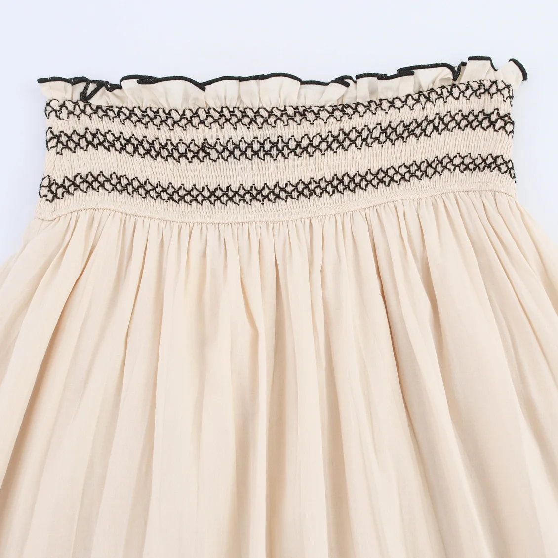 

ZAB Autumn New Women's High Waist Color Blo Vaion Sle Skirt Ele No Sve Polyester Fairy Dr