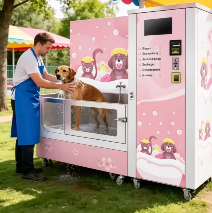 Customize  Stainless Steel Pet Washing Machine Commercial Self-service Automatic Cleaning for Commercial Use