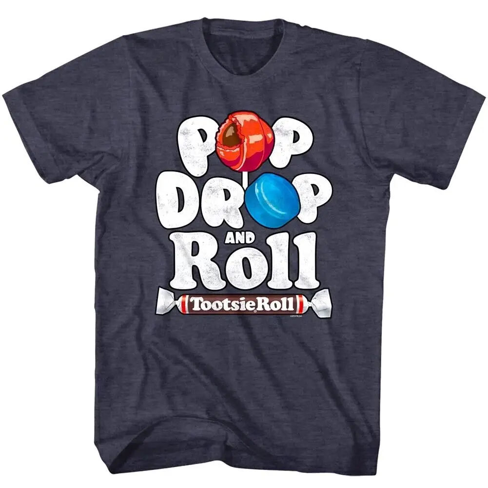 Pop Drop Tootsie Roll Men'S T Shirt Candy Taffy Iconic Brand