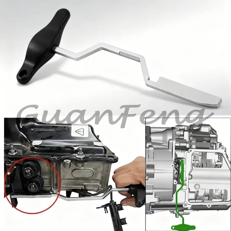 Heavy Duty DSG Transmission Electromechanical Unit Disassembly Tool, 0AM DQ200 Body Computer Mounted Top Fork