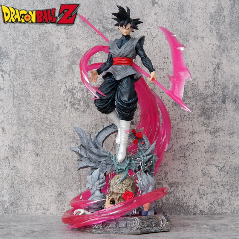 50cm Dragon Ball Figure Super Son Goku Super Saiyan Rose Son Gohan Figures Anime Figurine Statue Collect Ornaments Birthday Gift