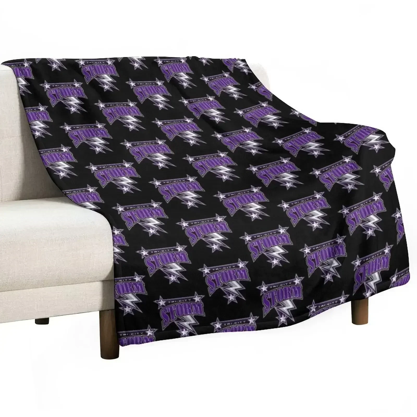 Tri City Storm Throw Blanket Custom Loose Flannel Fabric Kid'S Thermals For Travel Luxury Designer Blankets