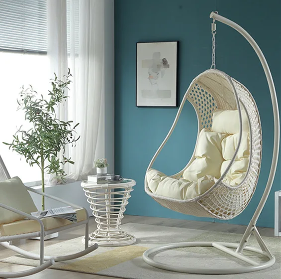 

Household balcony dense woven hanging chair, courtyard hanging basket, rattan chair, indoor swing quality hammock, bird's nest,