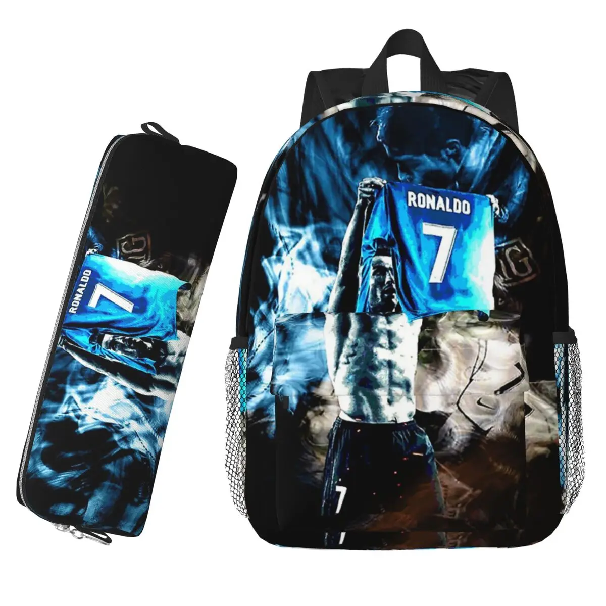 

Cristiano Ronaldo Cr7 Backpack Hot Sale Daypack Large Capacity Boys Girls BookBag Shoulder Bags Children School Bag Pencil Case