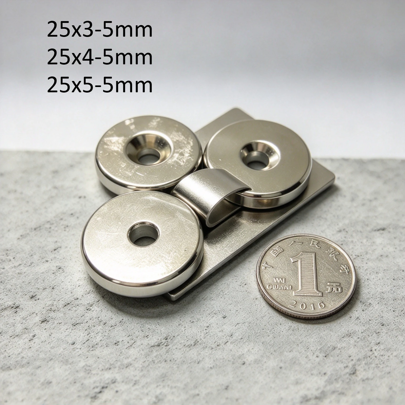25x3-5mm 25x4-5mm 25x5-5mm Round Neodymium Countersunk Magnets 5mm Hole NdFeB Magnets for Craft Fixing 25*3-5 25*4-5mm 25*5-5mm