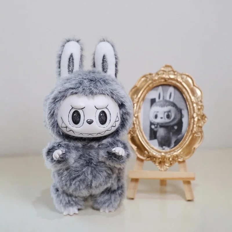 

New Arrival Labubu Monster Series Creative Toy Comic Sketch Grey Zimomo Change Doll Toy Kawaii Blind Box Children Birthday Gift