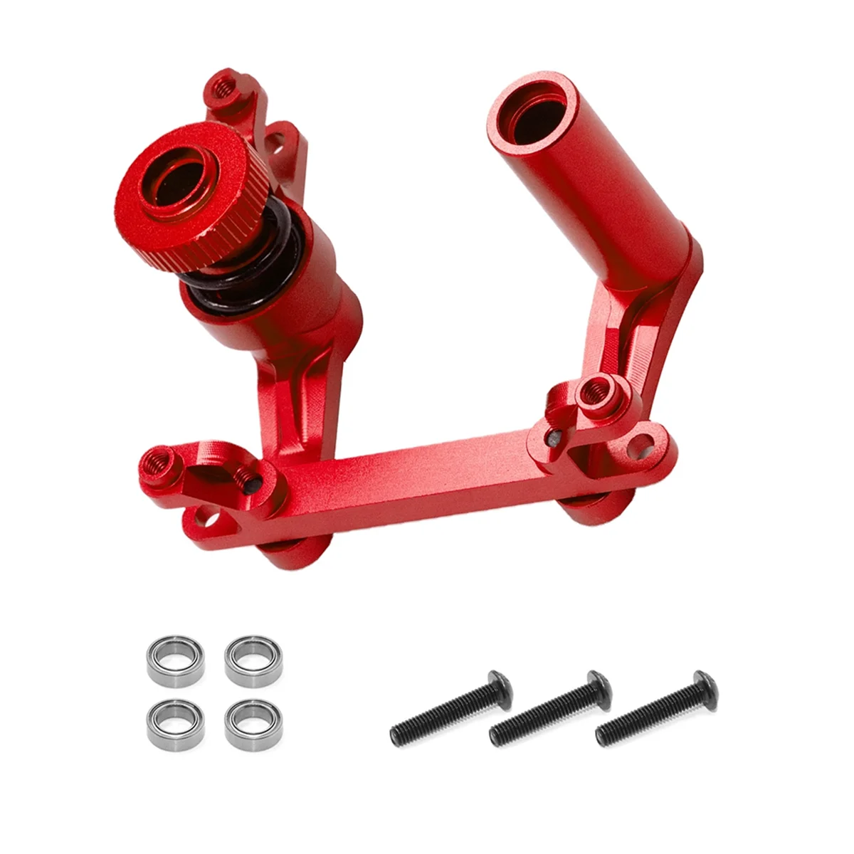 RC Car Upgrade Steering Kit for TRAXXAS 1/10 E-Maxx/T-Maxx RC Car Upgrade Parts Red