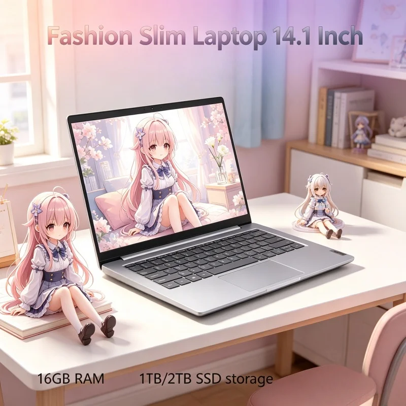 

High Performance 14.1 Inch Slim Notebook Travel Friendly Lightweight Laptop For Office Work And Outdoor Activities
