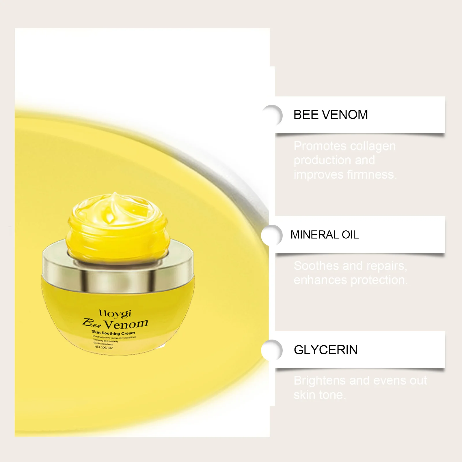 Bee Venom Moisturizing and Anti-wrinkle Skin Care Cream Removes Dark Spots Lightens Freckles Reduce Fine Lines Facial Cream - view 5