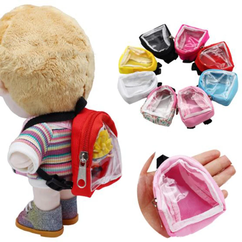 Doll Transparent Backpack Bag Accessories Mini Toys Cute Children Gifts Fit For 1/6 Doll