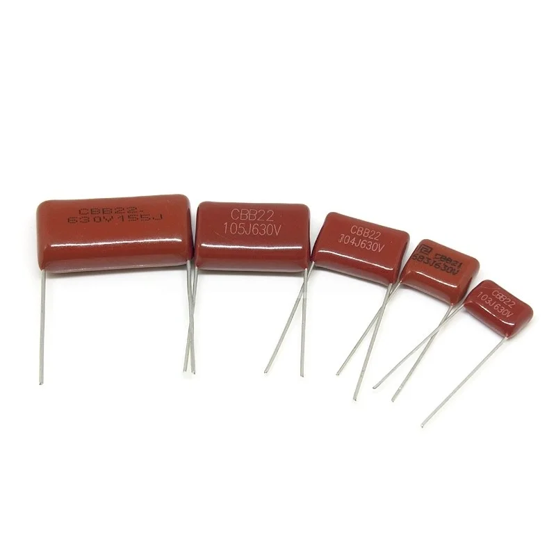 10pcs CBB Polypropylene Film Capacitor  630V 102/103/104/222/223/473/333/683J CBB Capacitor