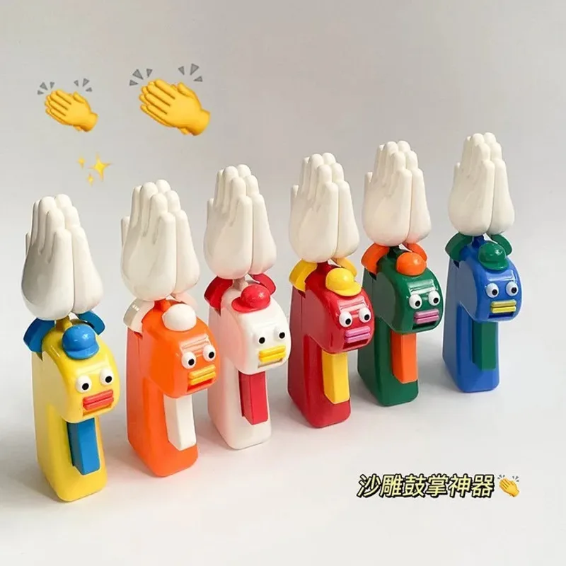 Dispositivo de palmas divertido de azúcar negro, juguete de palmas de mano con boca de salchicha tonta, activador de atmósfera hilarante, accesorio para diversión de juegos de fiesta