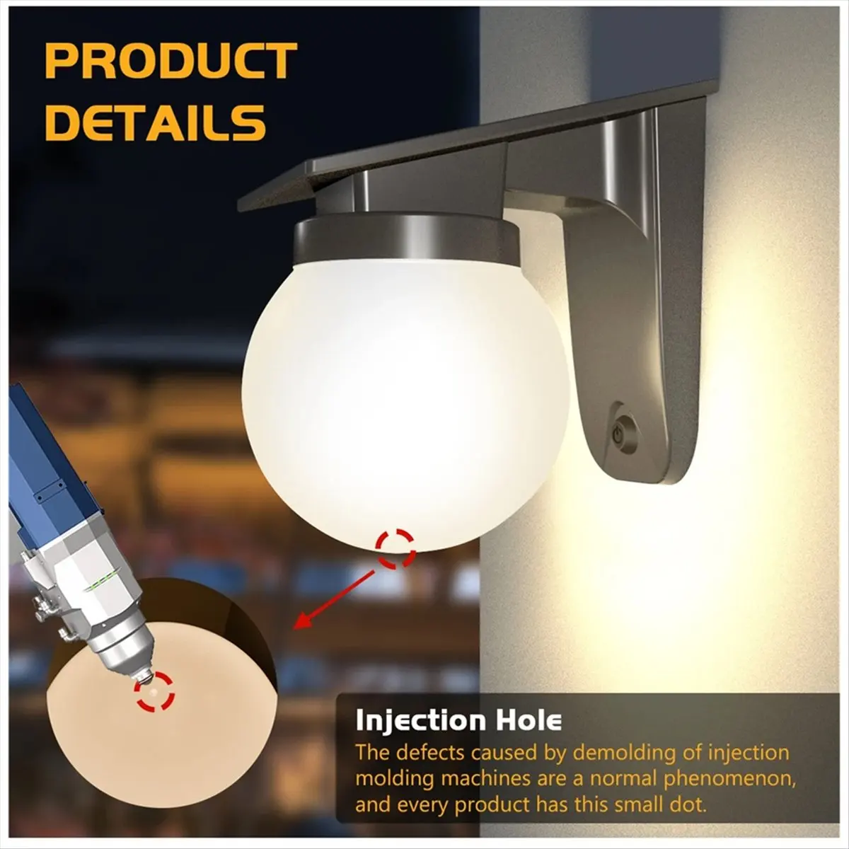 DT77 Outdoor Solar Light Adjustable Brightness and Color IP65 Waterproof Solar Wall Lamp Solar Garden Lights for Yard Fence
