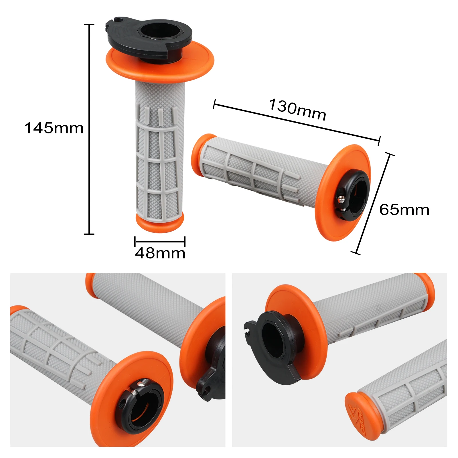 For KTM EXC 300 Handlebar Lock-on Grips Throttle Tube EXCF 350 SX 125 SXF 250 SXF 450 XCW 300 XC XCF TPI SIX DAYS 2008-2022