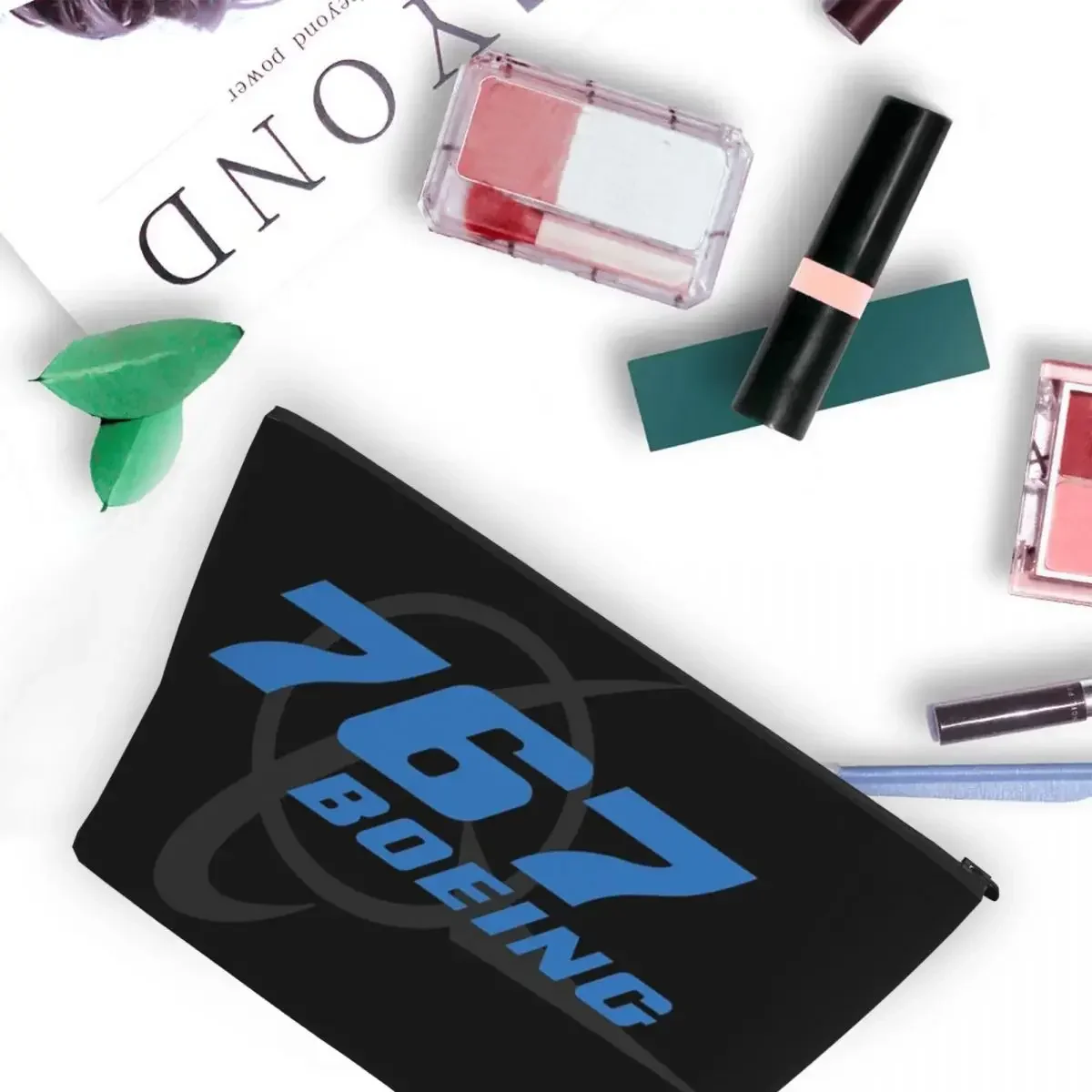 Boeing 767 Essential Women Cosmetic Bag Travel Makeup Organizer Pouch Toiletry Storage Dopp Kit Case