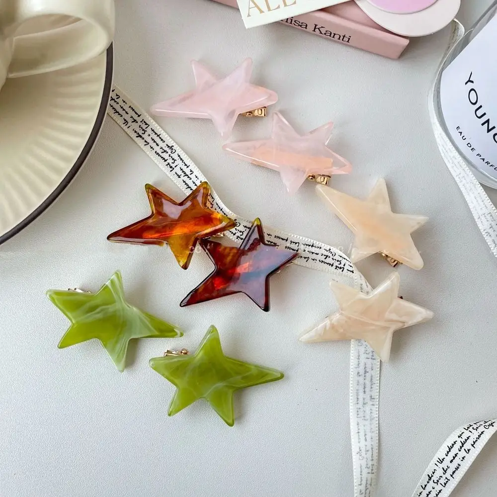 

Star Small Hairpin Harajuku Style Geometry Shape Star Hairpin Korean Style Headwear Girl Hair Clip Female Hair Accessories