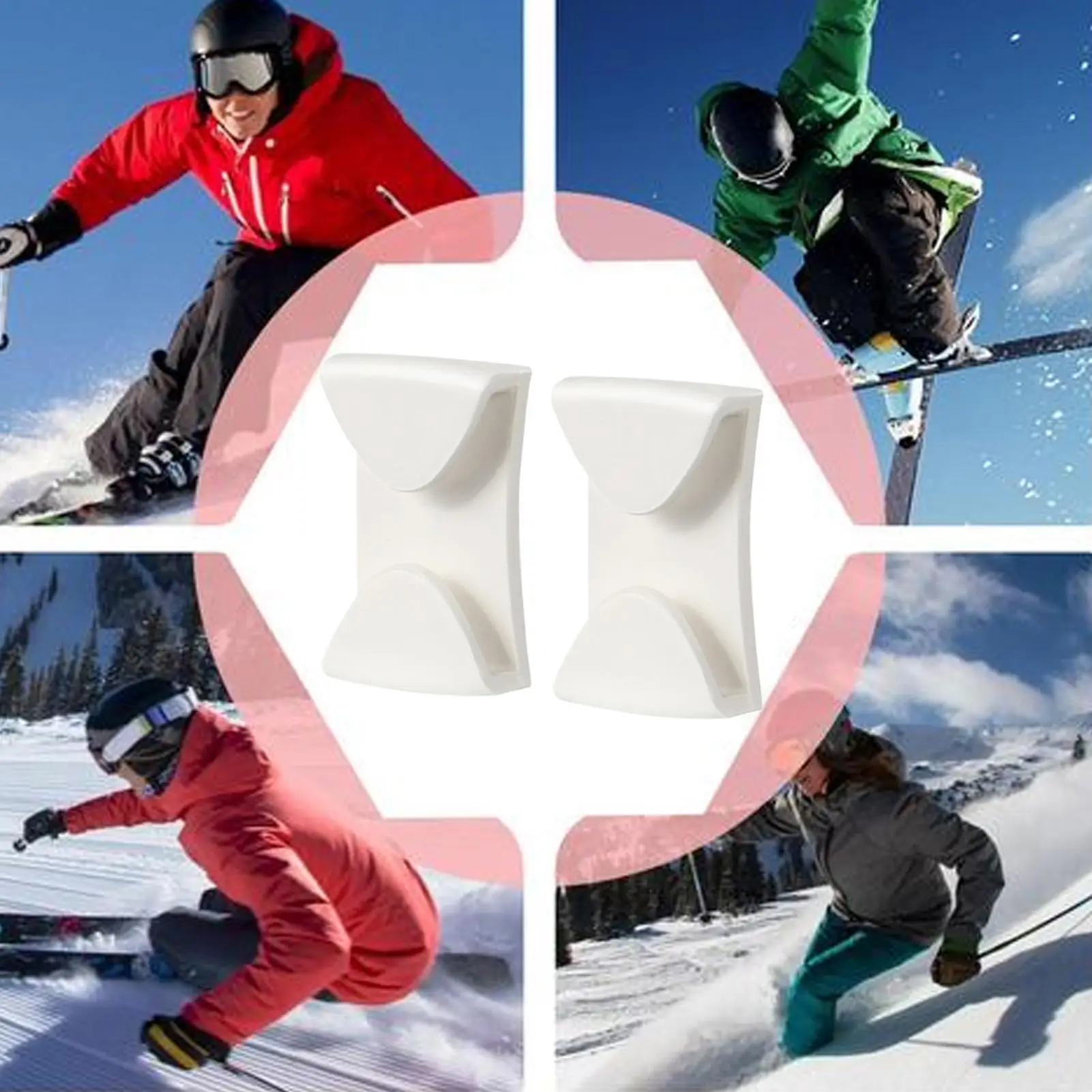 2Pcs Ski Goggle Clips Drop-proof Goggle Grip Clips Durable Goggle Clips Sports Multi-functional Belt Buckles Ski Accessories