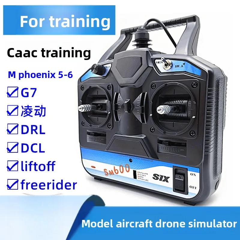 

SM600 Phoenix Simulator, Model Aircraft/Drone Training Remote Control Handle, Dongle, FPV Racing Drone, Fixed-Wing